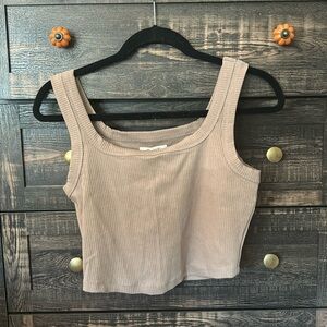 MADEWELL Square Neck Crop Tank - Mauve